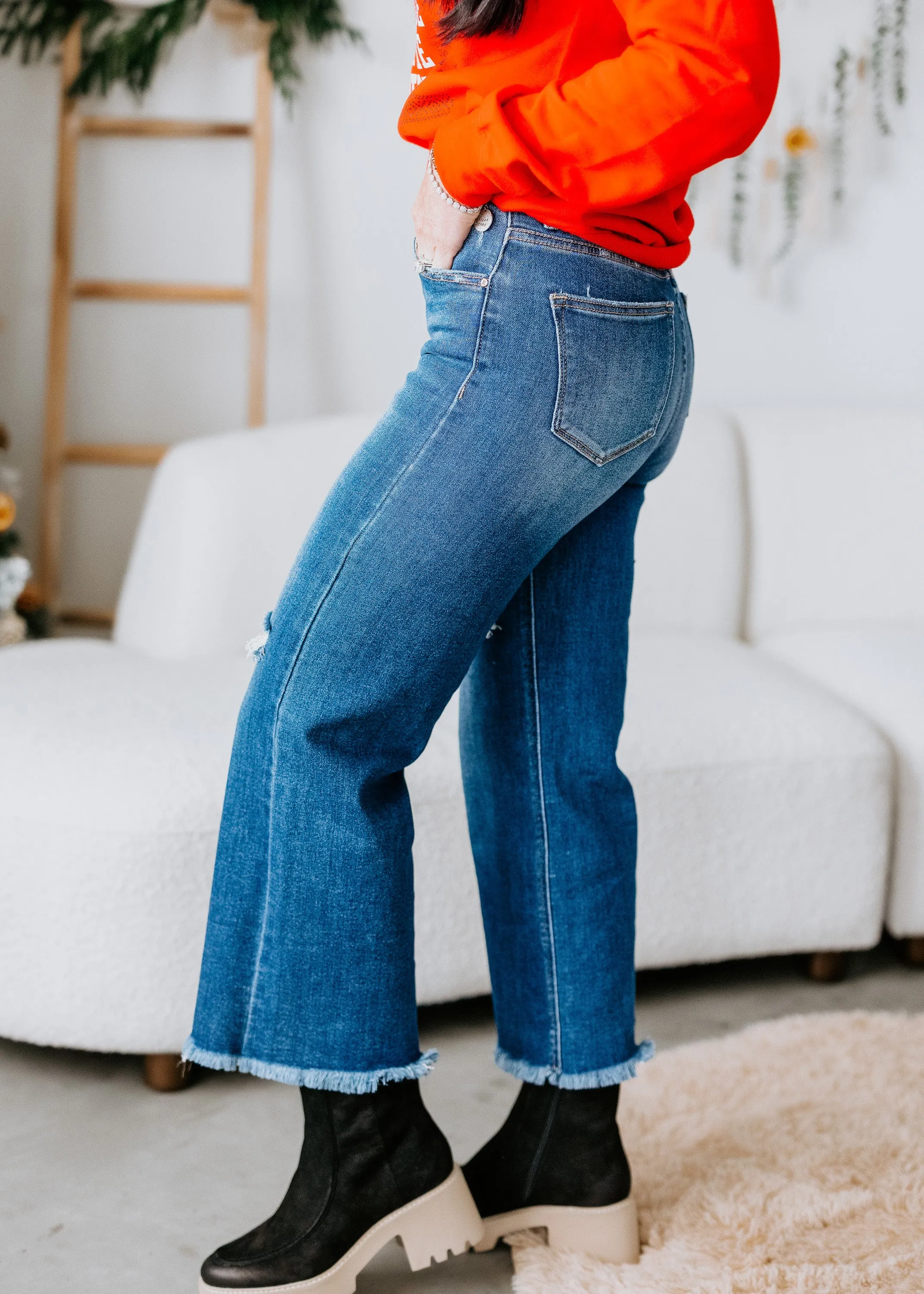 Curvy Viola Wide Leg Jeans