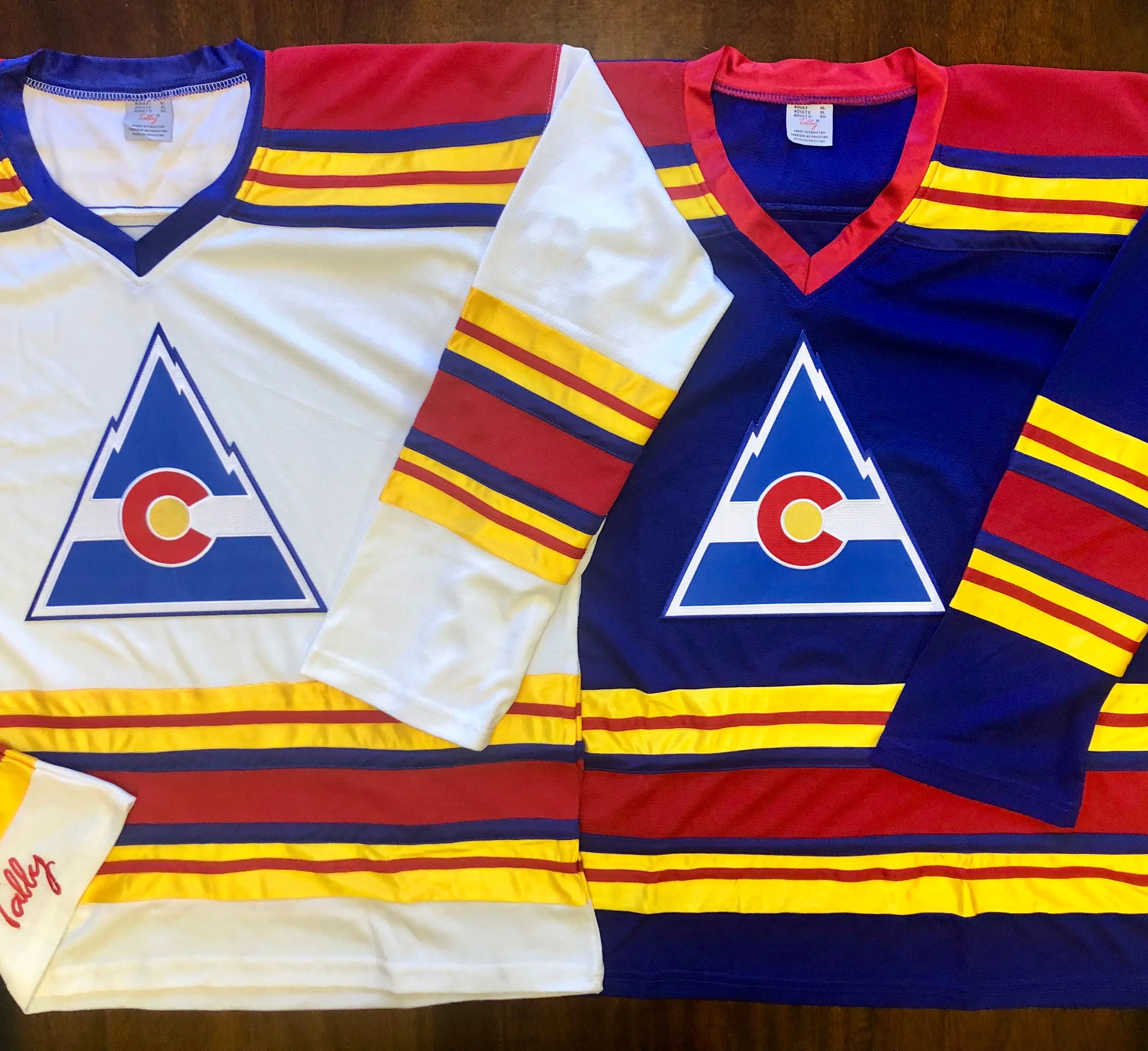 Custom Hockey Jerseys with a Colorado Embroidered Twill Logo