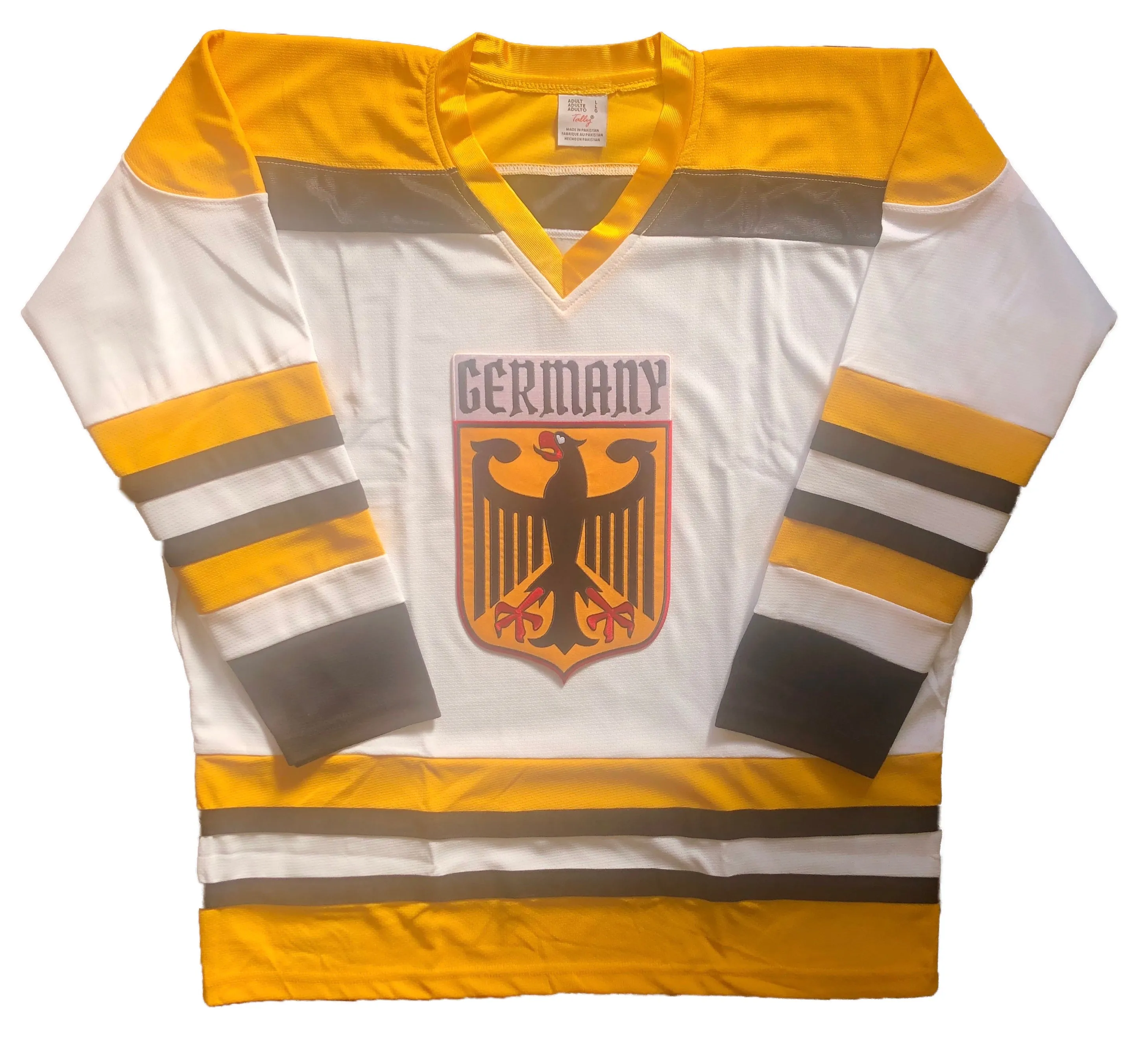 Custom Hockey Jerseys with a Germany Twill Logo