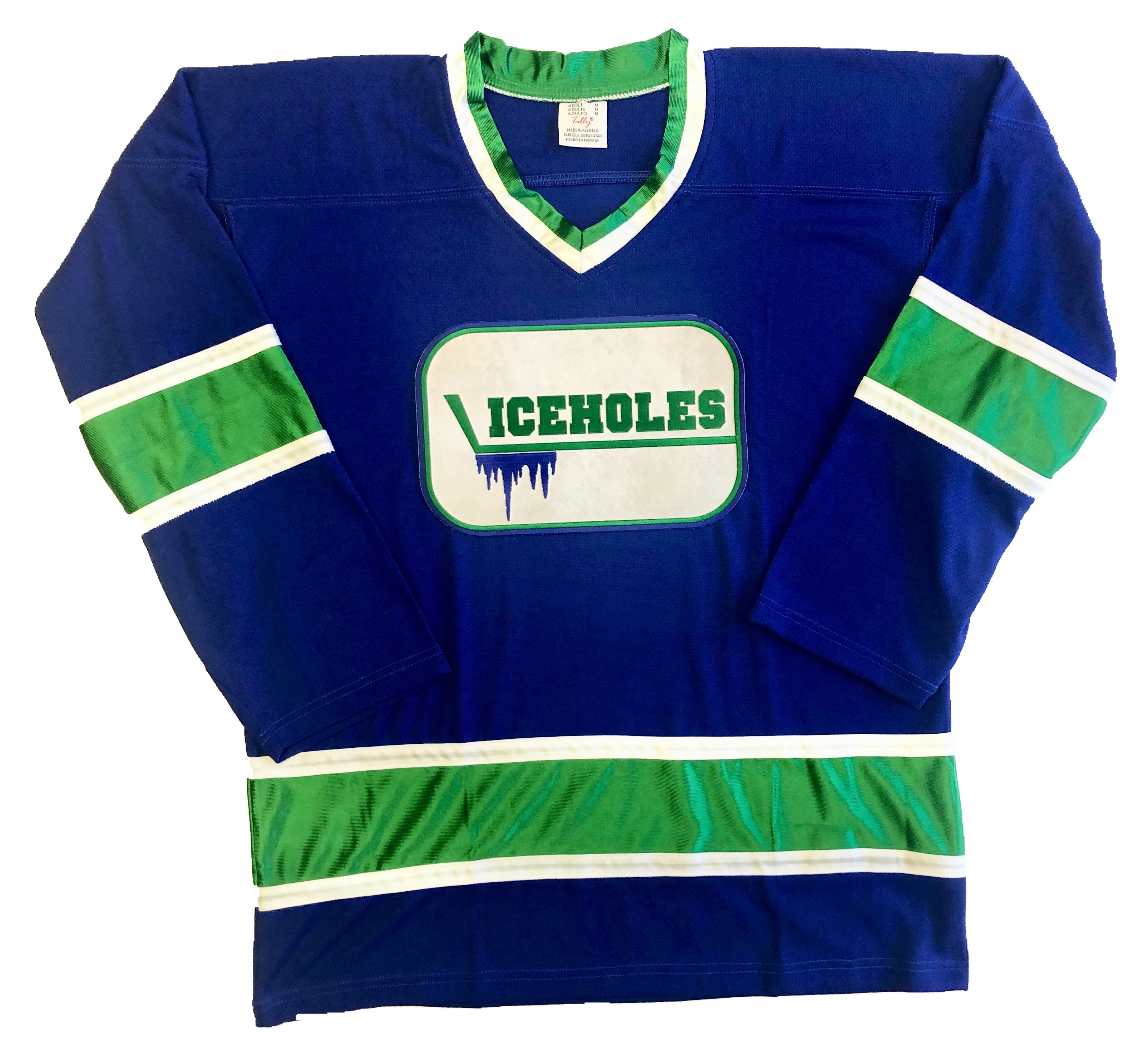 Custom Hockey Jerseys with a Iceholes Embroidered Twill Logo