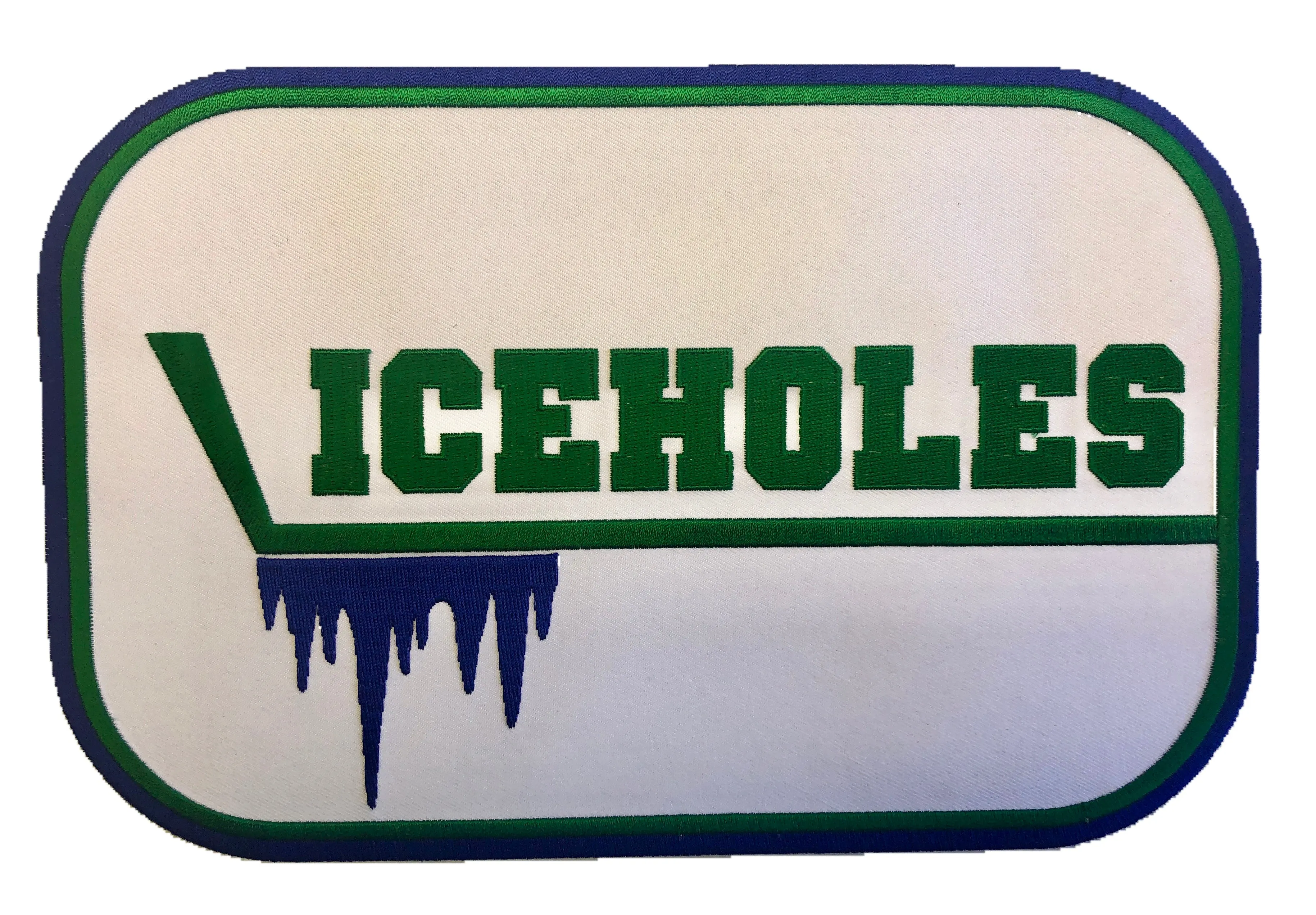 Custom Hockey Jerseys with a Iceholes Embroidered Twill Logo