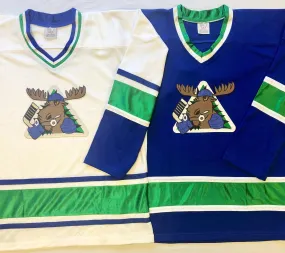 Custom Hockey Jerseys with the Mad Moose Twill Logo