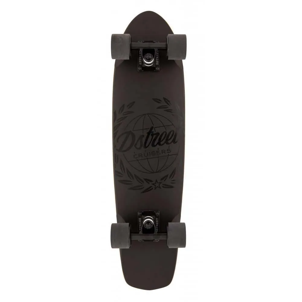 D Street Cruiser Atlas Factory Complete Skateboard Black 28