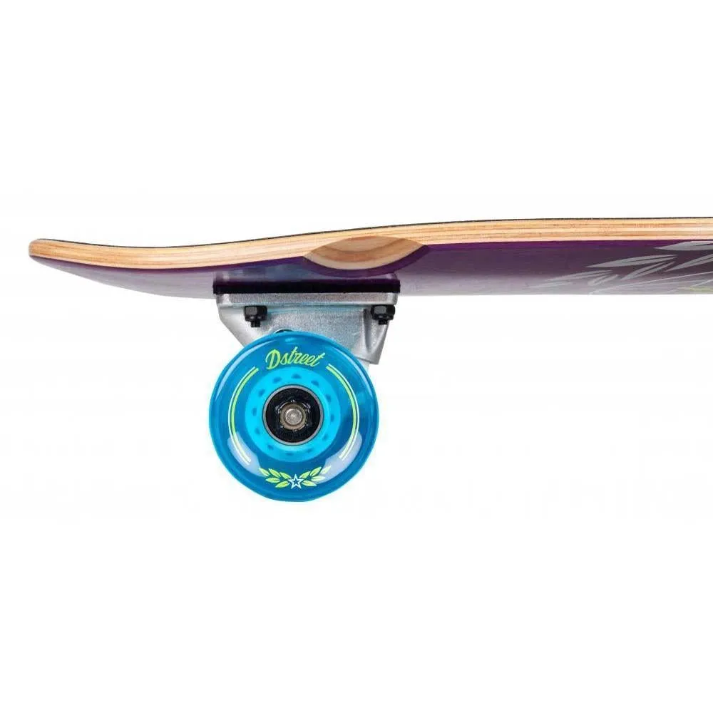 D Street Cruiser Atlas Factory Complete Skateboard Purple 28