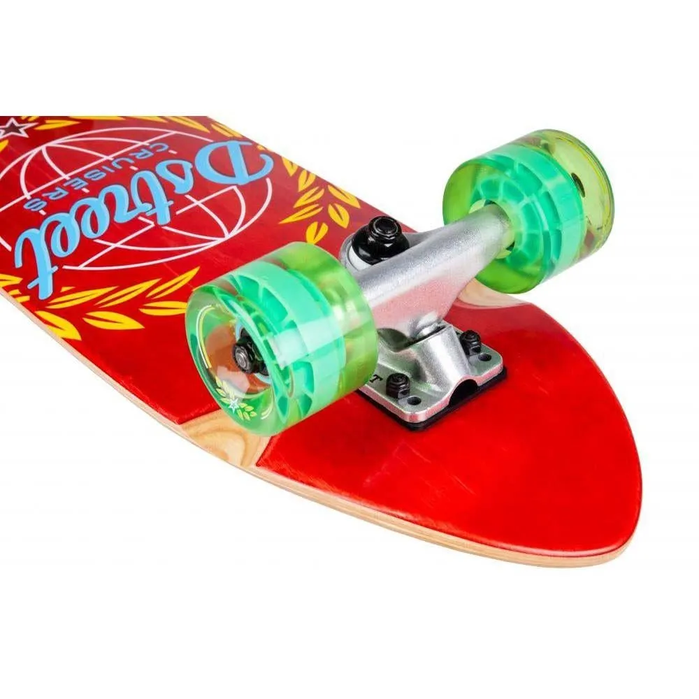 D Street Cruiser Atlas Factory Complete Skateboard Red 28