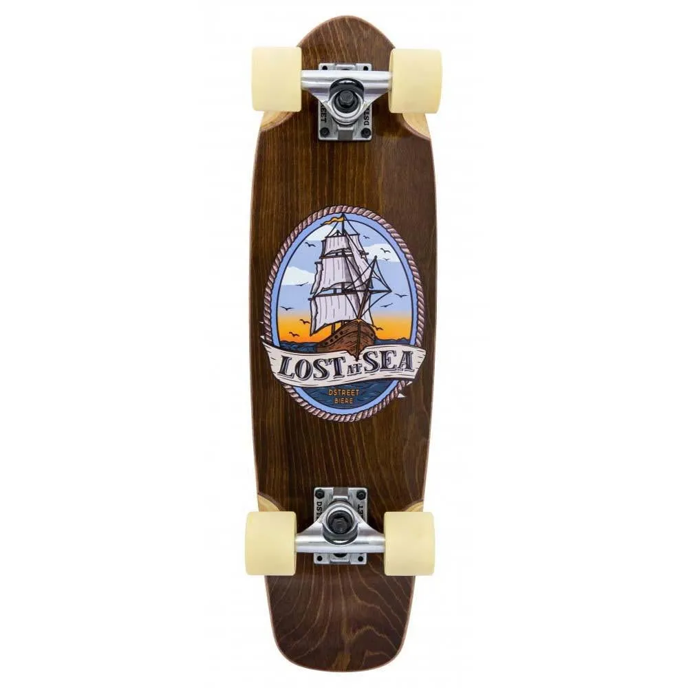 D Street Cruiser Lost At Sea Factory Complete Skateboard Brown 7.5