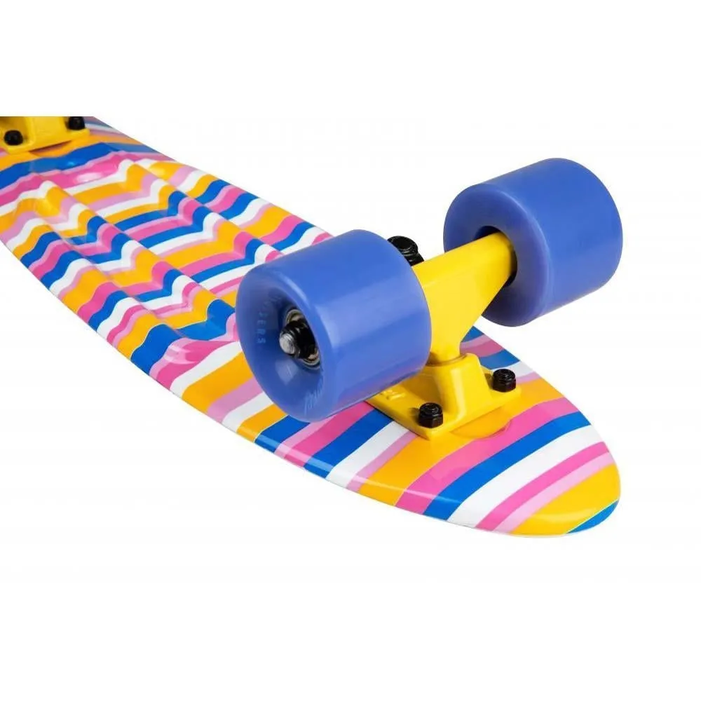 D Street Polyprop Cruiser Complete Skateboard Stripes Multi 23