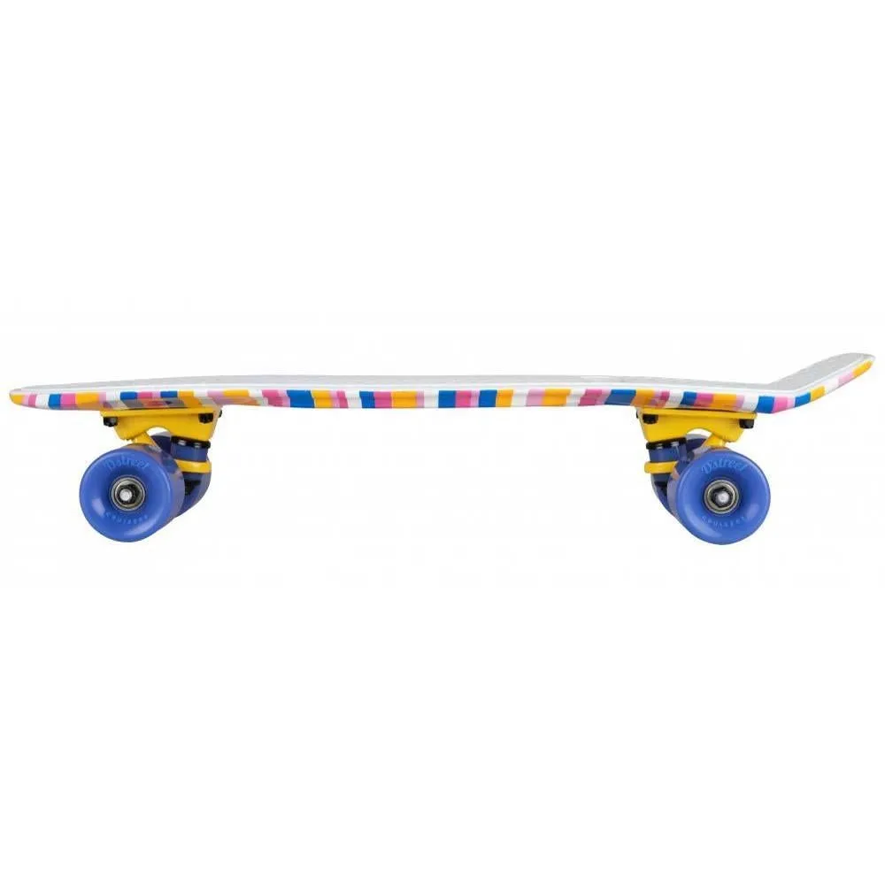 D Street Polyprop Cruiser Complete Skateboard Stripes Multi 23