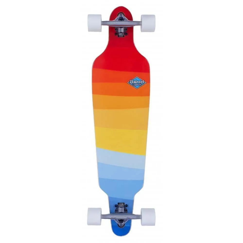 D Street Skateboard Drop Through Horizon Multi 37 Inch