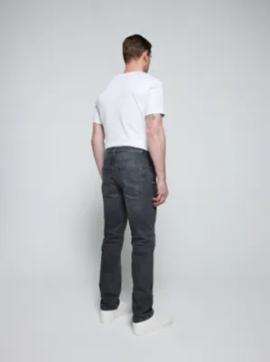 Dark Grey Wash Straight Fit Jeans | Men | George at ASDA