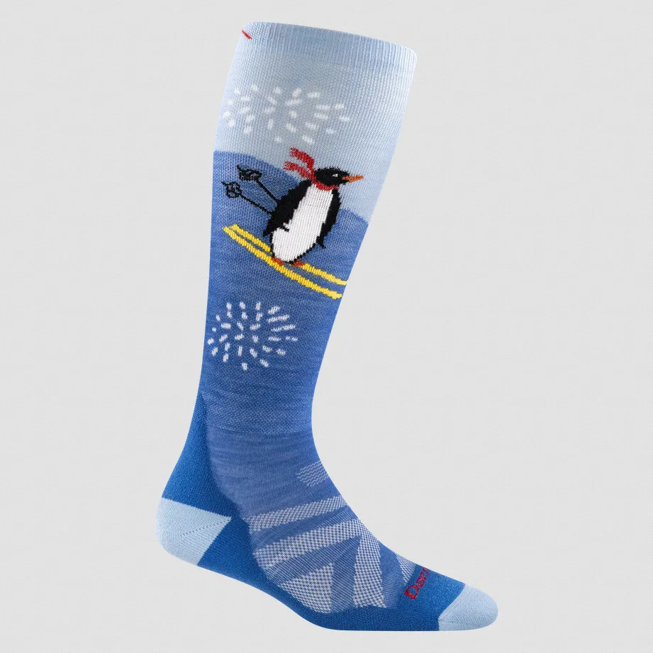 Darn Tough Kids Penguin Peak Over-the-Calf Midweight Ski & Snowboard Sock - Winter 2024/2025