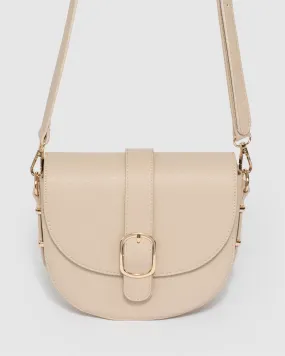 Dhana Buckle Natural Crossbody Bag