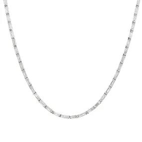 Diamond Station Tennis Necklace