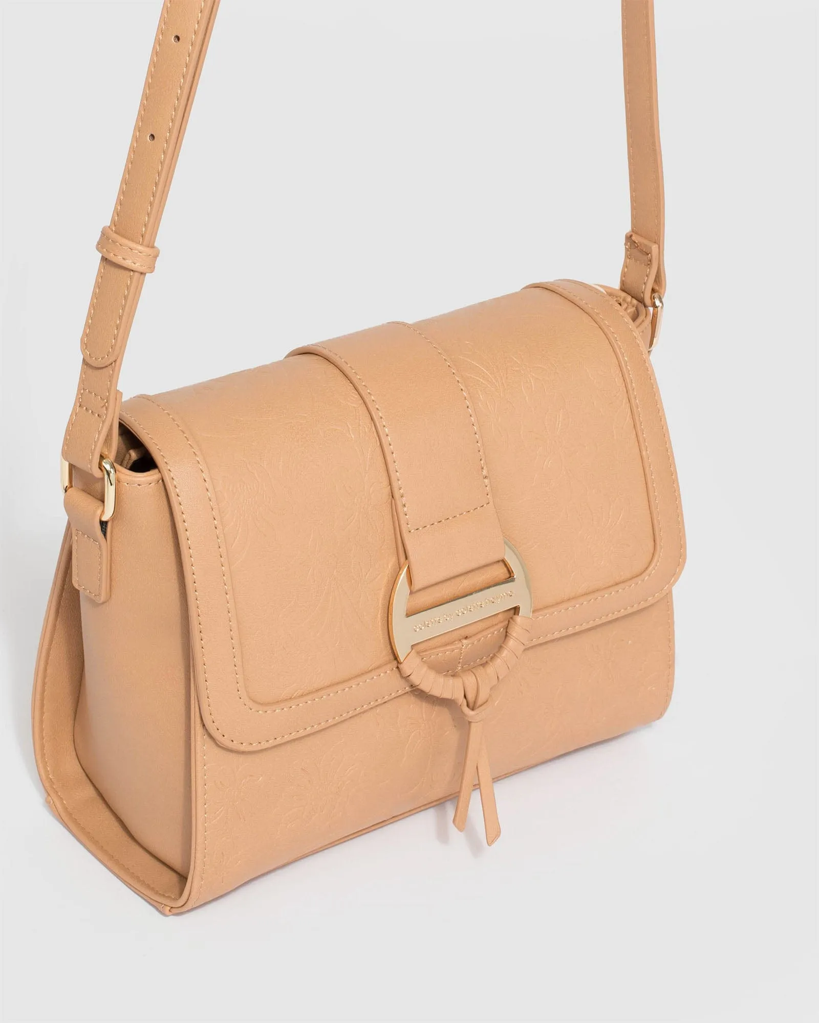 Dianna Caramel Ring Crossbody Bag