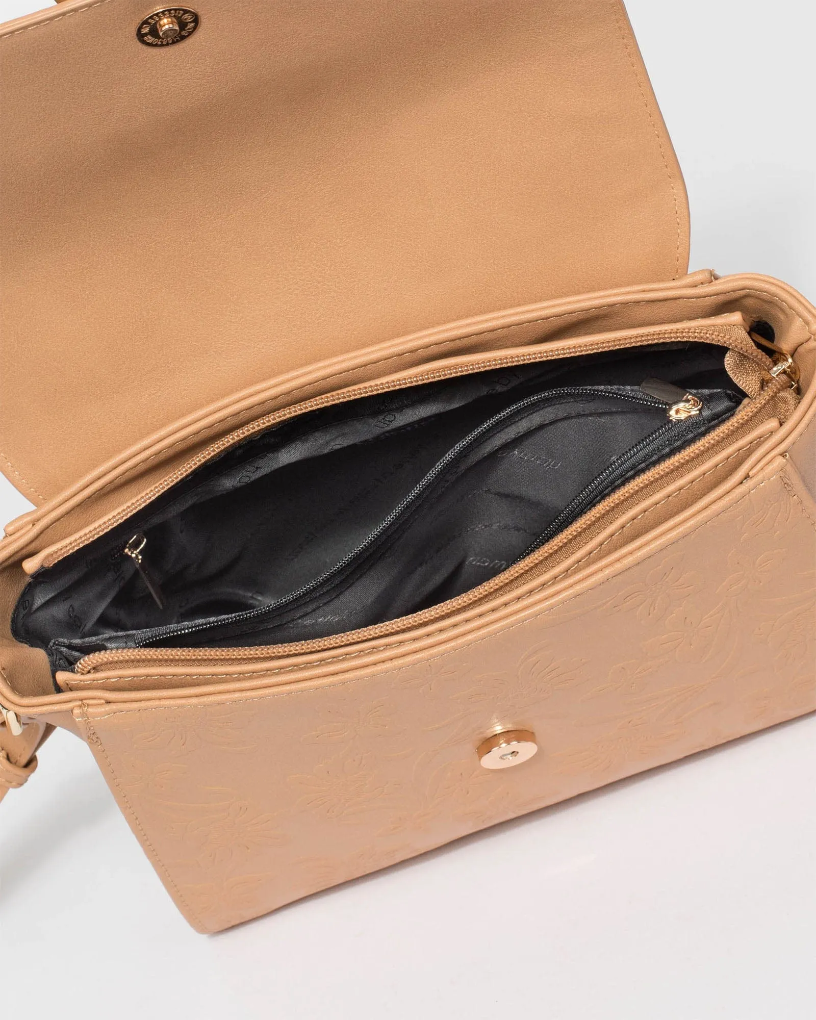 Dianna Caramel Ring Crossbody Bag