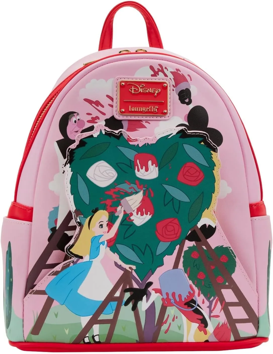 Disney Alice In Wonderland Painting The Roses Red Mini Backpack