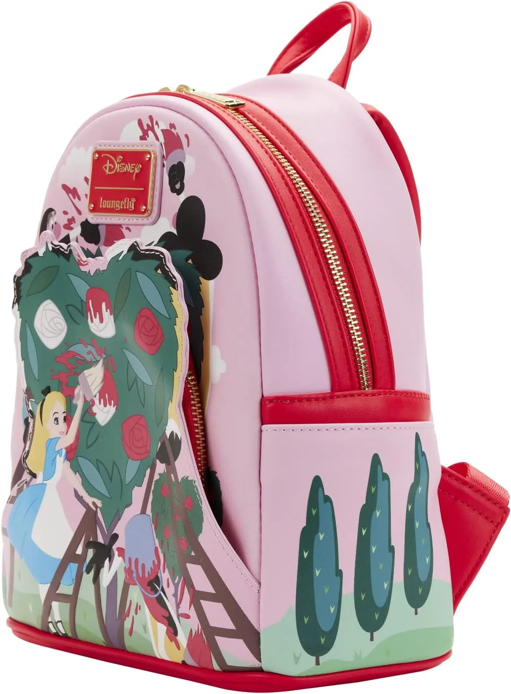 Disney Alice In Wonderland Painting The Roses Red Mini Backpack