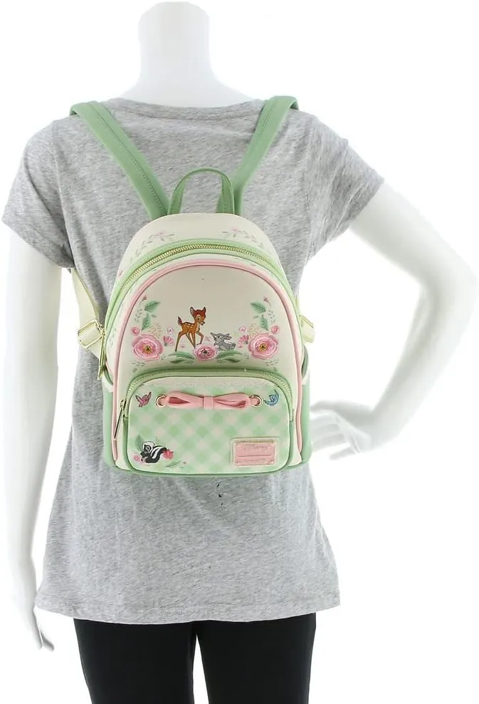 Disney Bambi Spring Time Gingham Mini Backpack Light PinkGingham