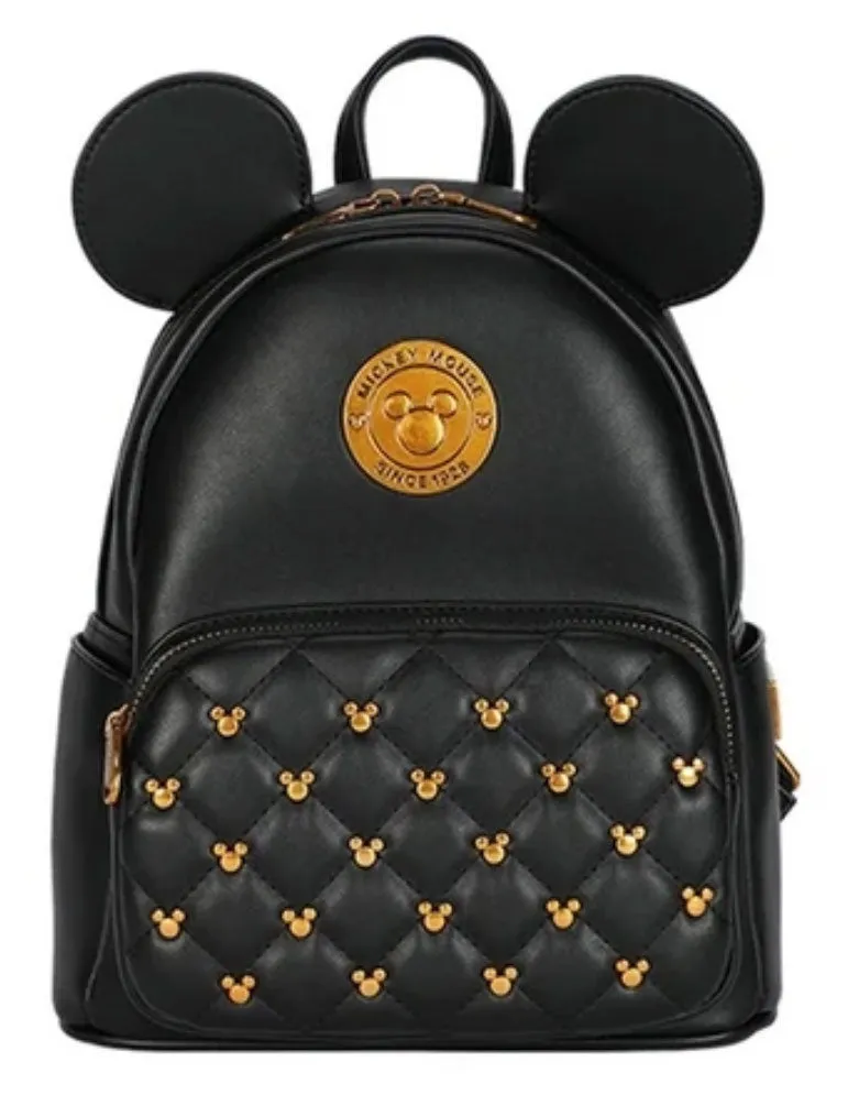 Disney Mickey Black And Gold Backpack