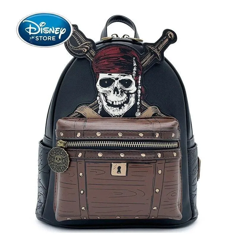 Disney Pirates Skull Mini Backpack Jack Sparrow Shoulder Bag Backpack