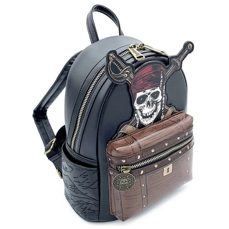 Disney Pirates Skull Mini Backpack Jack Sparrow Shoulder Bag Backpack