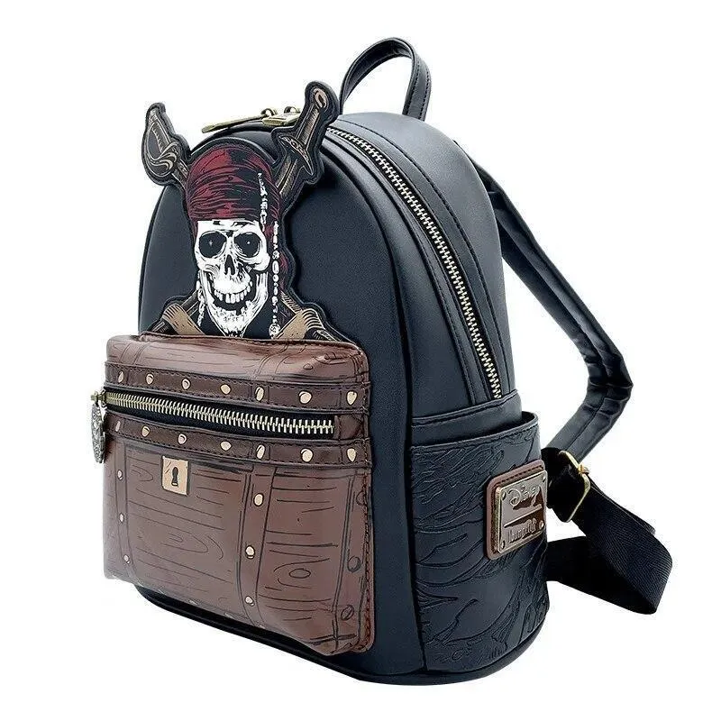 Disney Pirates Skull Mini Backpack Jack Sparrow Shoulder Bag Backpack