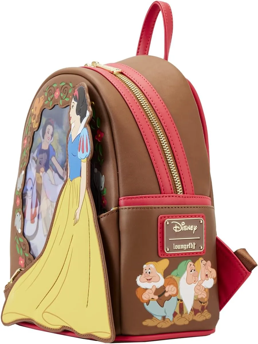 Disney Snow White Lenticular Princess Series Double Strap Mini Backpack