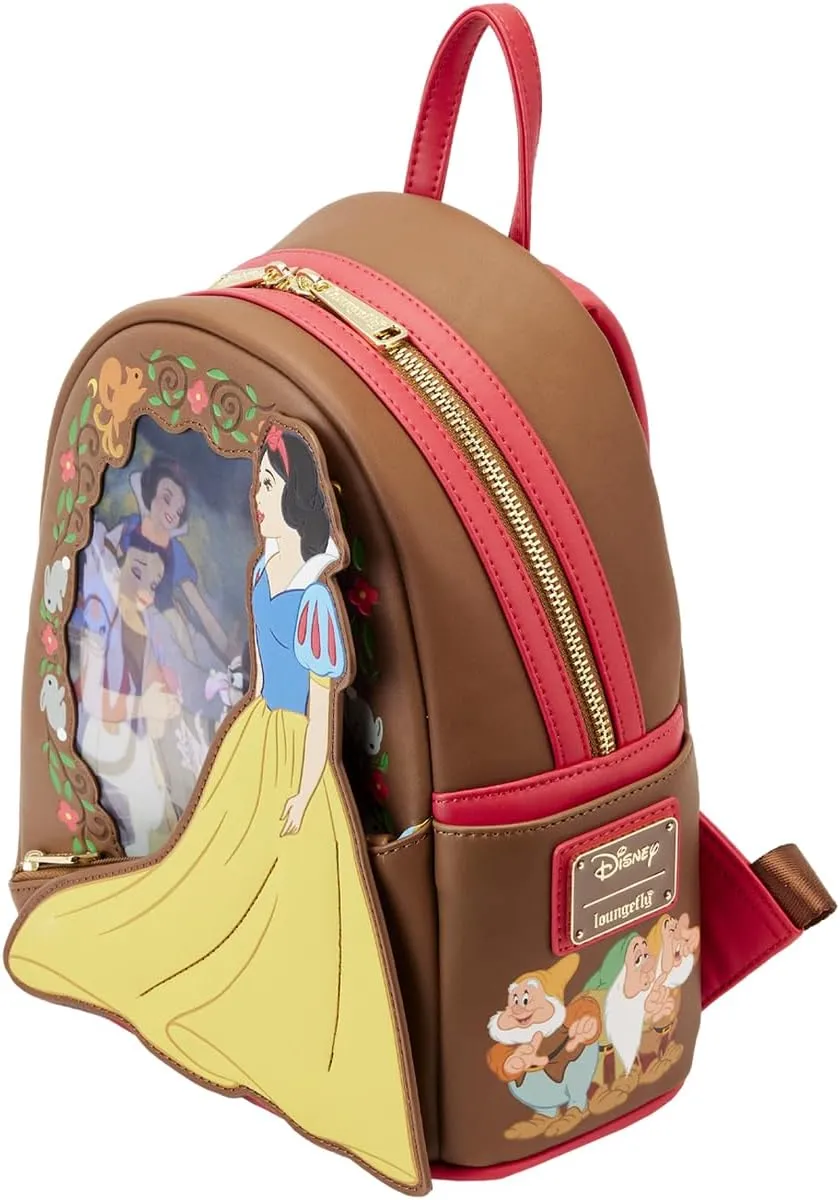 Disney Snow White Lenticular Princess Series Double Strap Mini Backpack