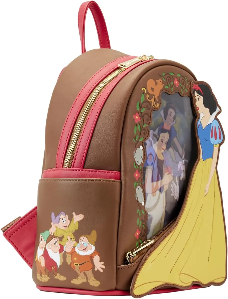 Disney Snow White Lenticular Princess Series Double Strap Mini Backpack