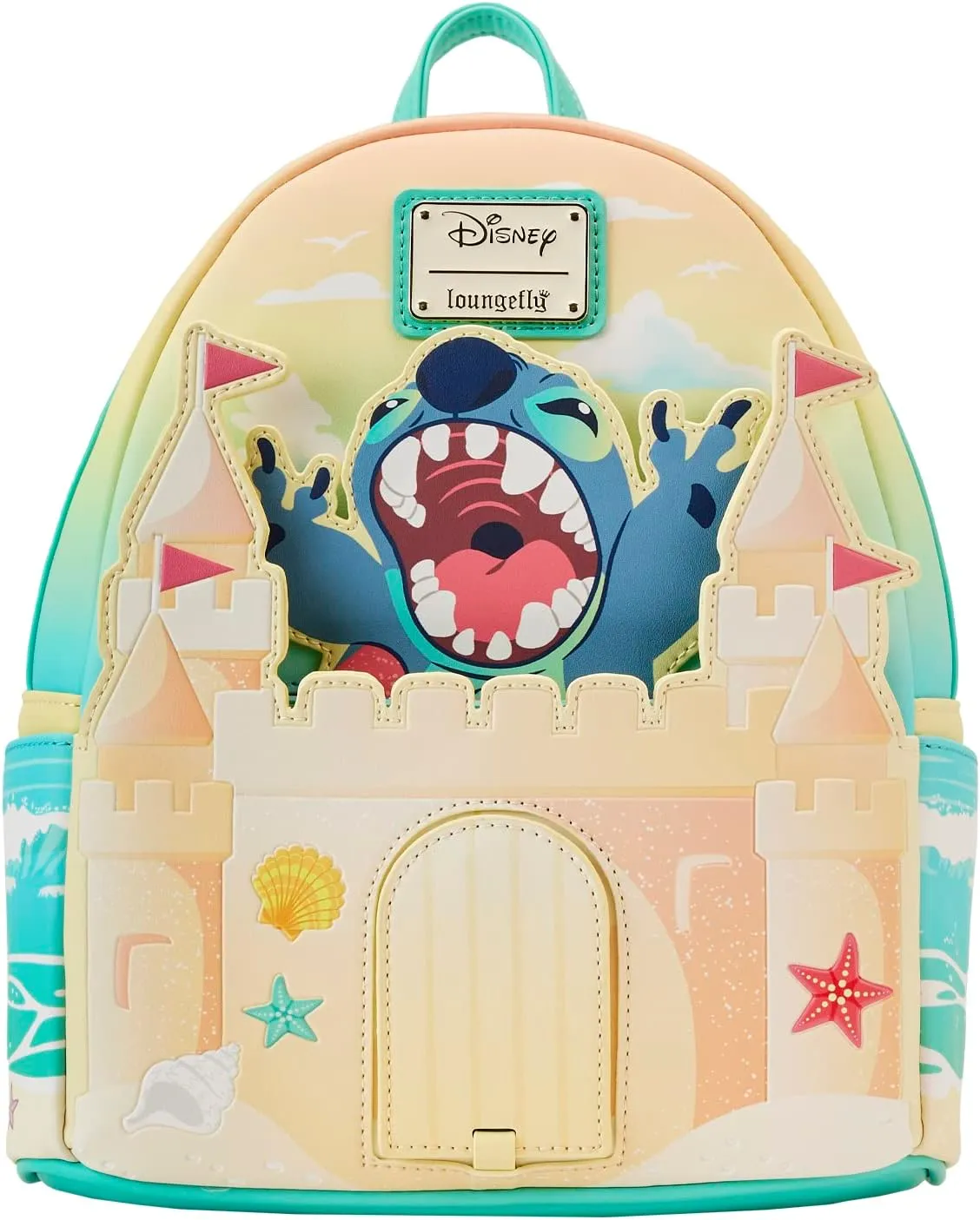 Disney Stitch Sandcastle Beach Surprise Mini Backpack