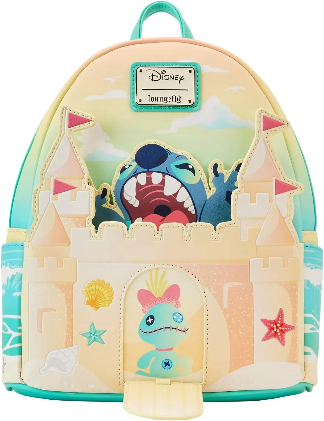 Disney Stitch Sandcastle Beach Surprise Mini Backpack