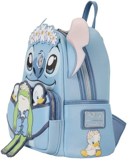 Disney Stitch Springtime Daisy Cosplay Womens Double Strap Backpack