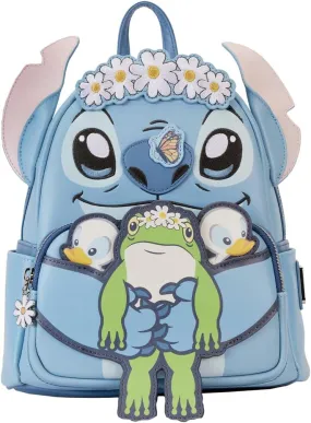 Disney Stitch Springtime Daisy Cosplay Womens Double Strap Backpack