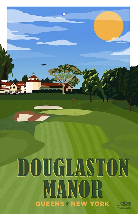 Douglaston Manor Golf Course Illustration