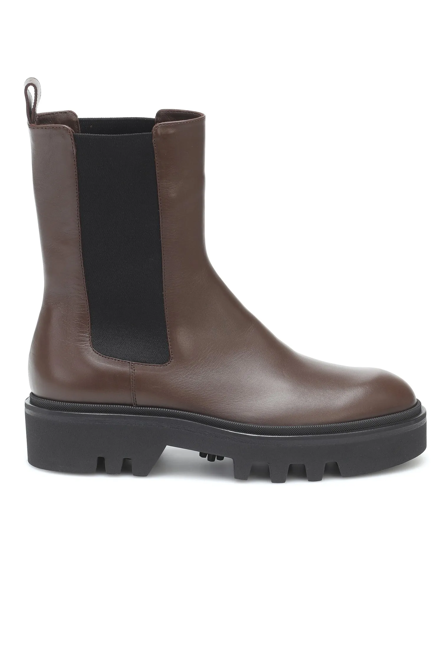 Dries Van Noten   DRIES FLAT CHELSEA BOOT IN DARK BROWN, AW22-23