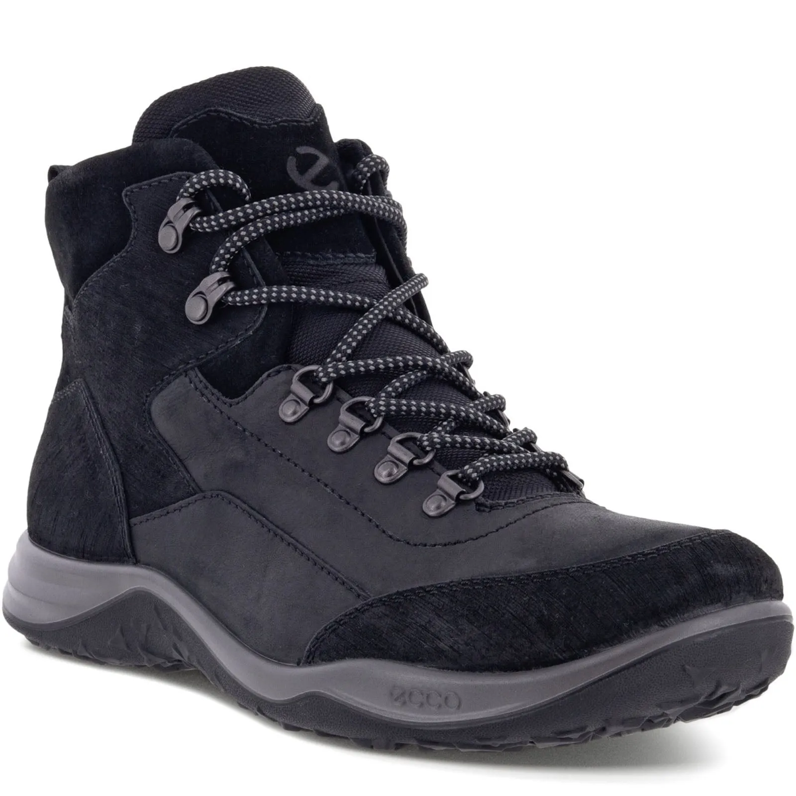 ECCO Mens Espinho Fluidform Hiking Walking Boots - Black