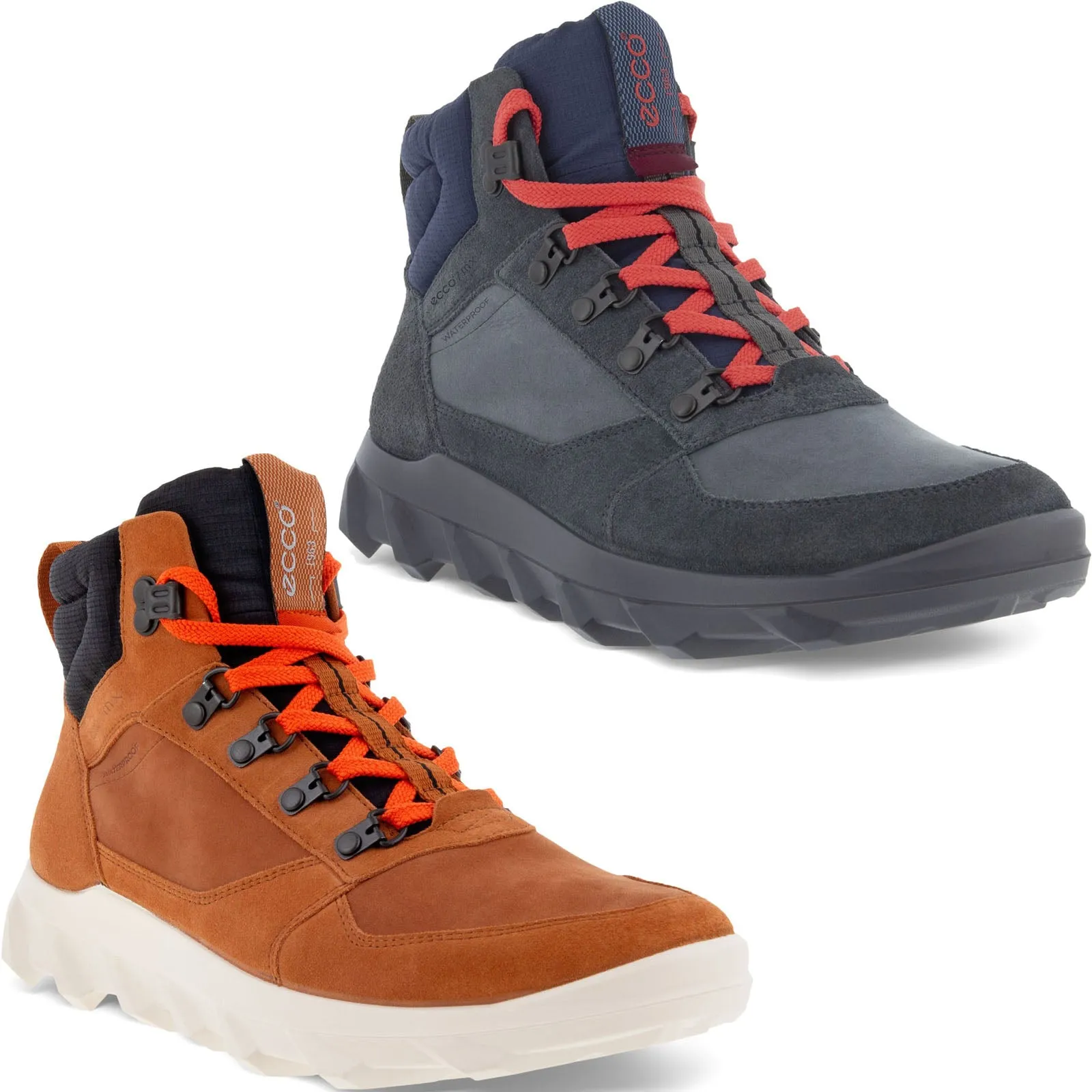 ECCO Mens MX Mid Rise Lace Up Walking Boots