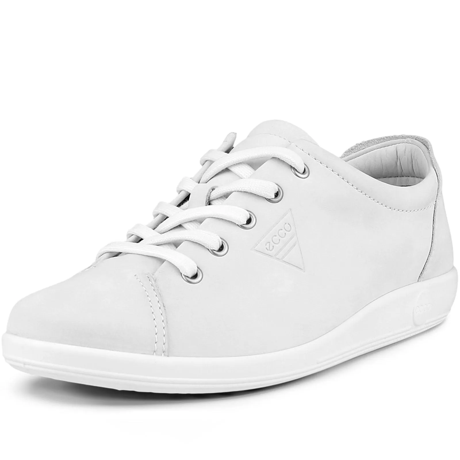 ECCO Womens Soft 2.0 Leather Leisure Trainers