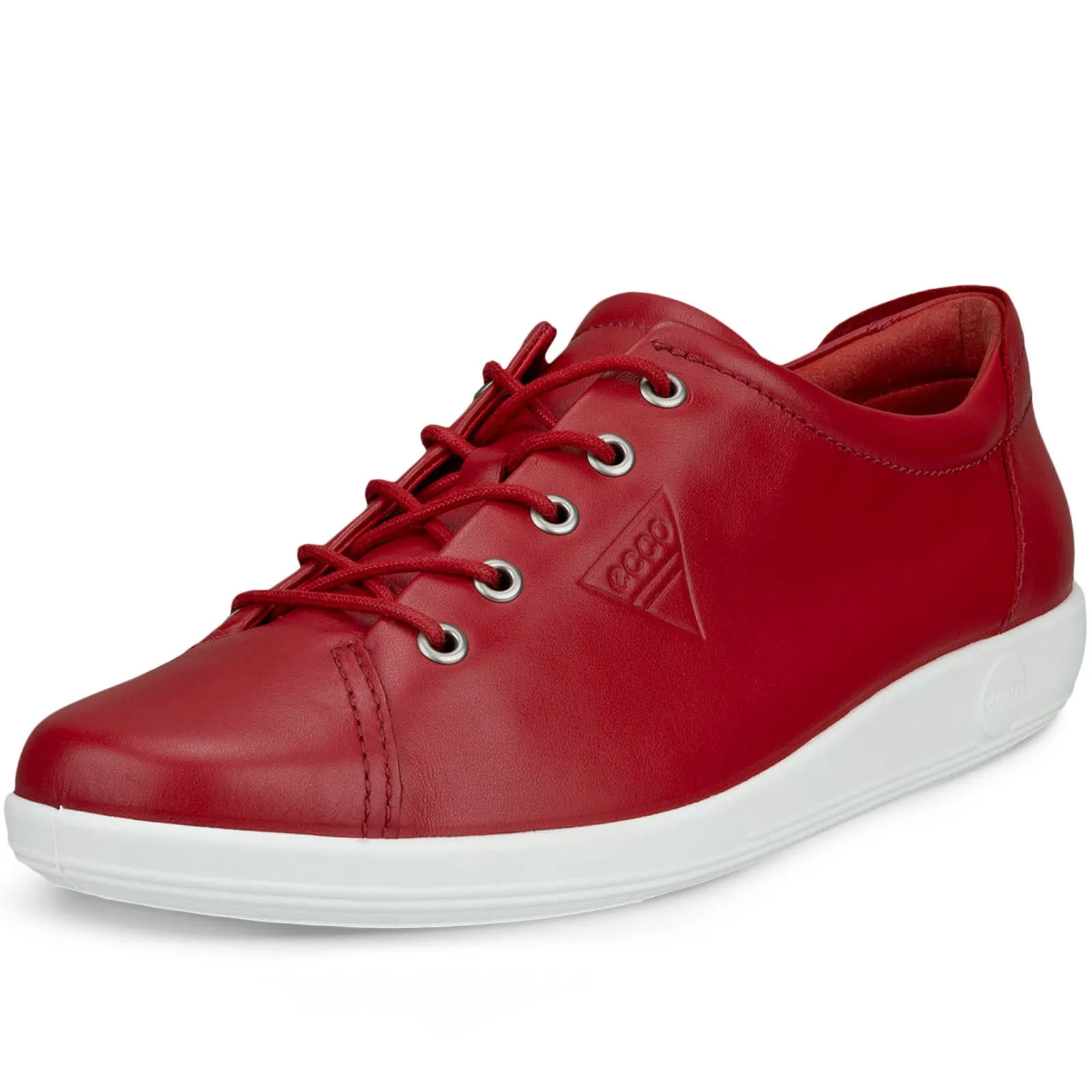 ECCO Womens Soft 2.0 Leather Leisure Trainers