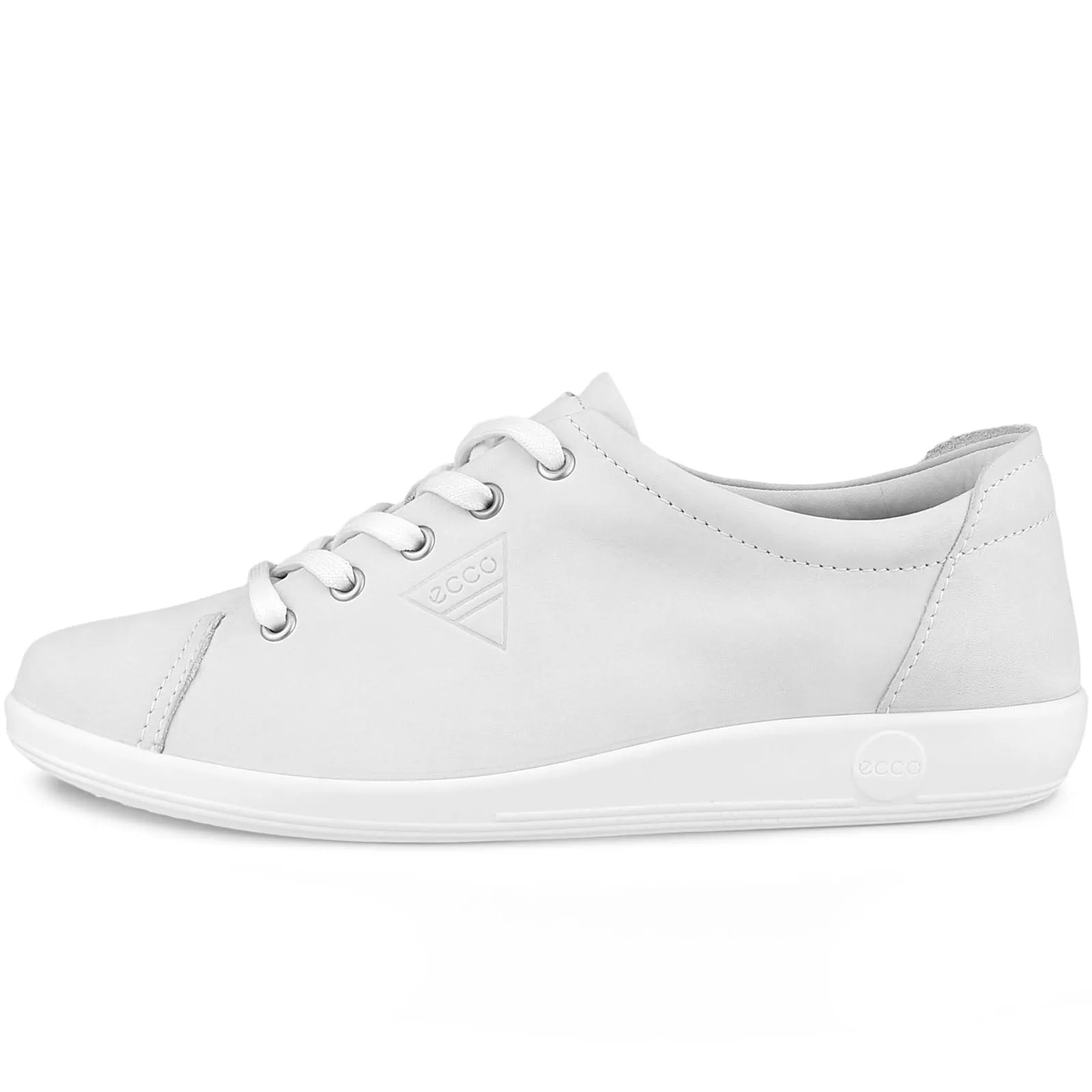 ECCO Womens Soft 2.0 Leather Leisure Trainers