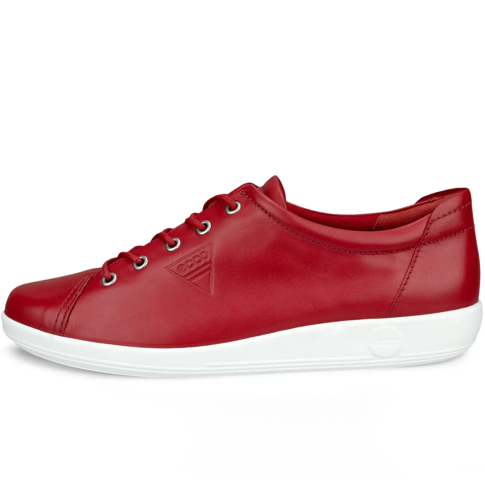 ECCO Womens Soft 2.0 Leather Leisure Trainers