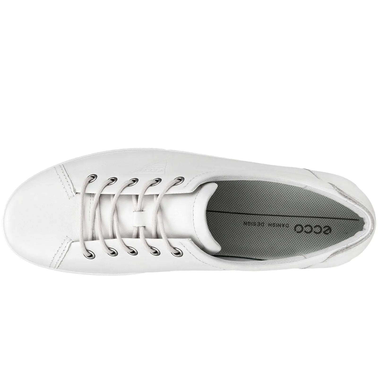 ECCO Womens Soft 2.0 Leather Leisure Trainers