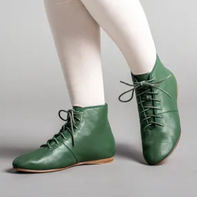 Emma Women's Regency Leather Boots (Green)