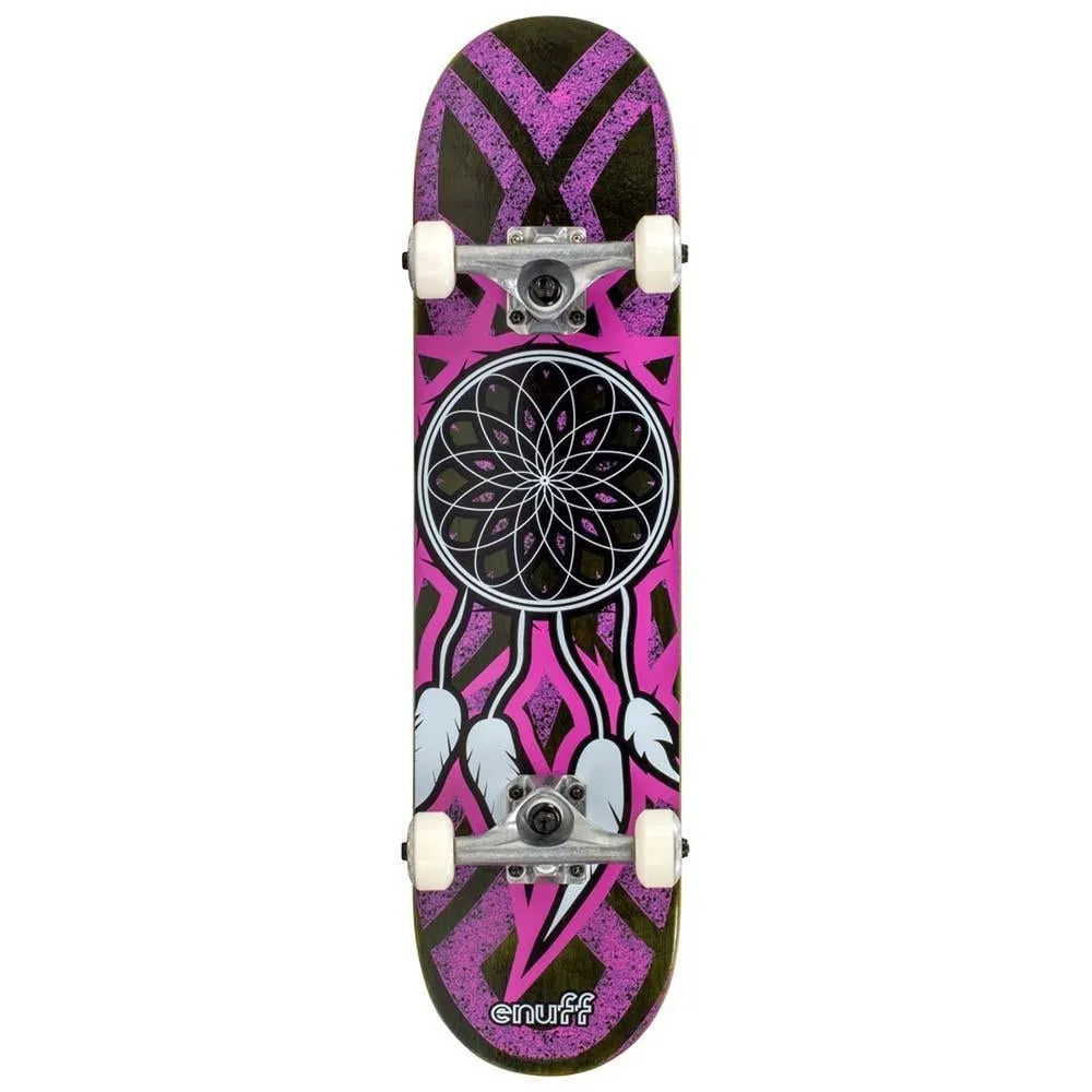 Enuff Dreamcatcher Factory Complete Skateboard Grey Pink 7.75