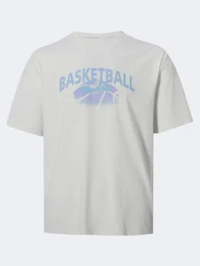 Erke Fearless Men Basketball T-Shirt Cheese White/Violet