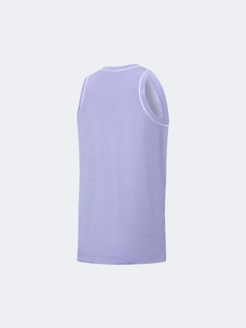 Erke Jersey Sea Men Basketball T-Shirt Mist Purple