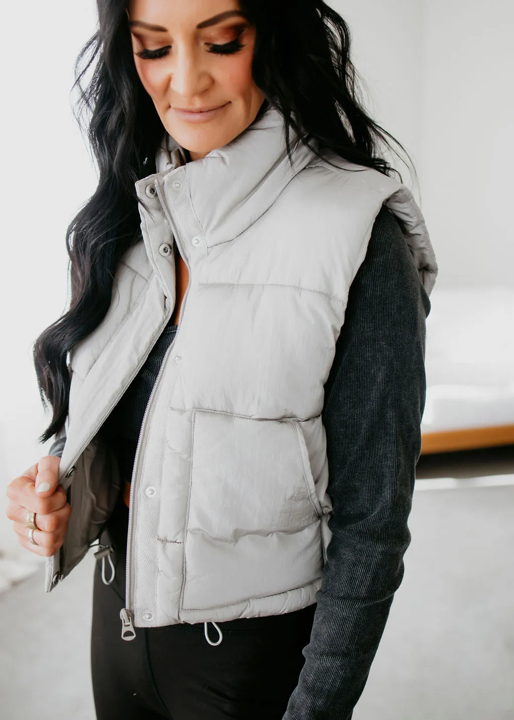 Ettie Cropped Puffer Vest