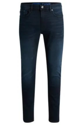 Extra-slim-fit jeans in blue-black stretch denim