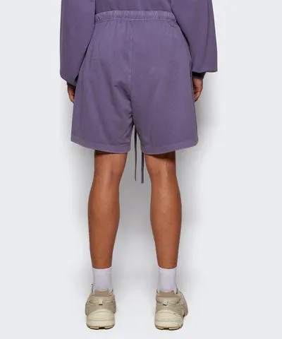 Fear of God Heavy Jersey Soccer Short Lavender