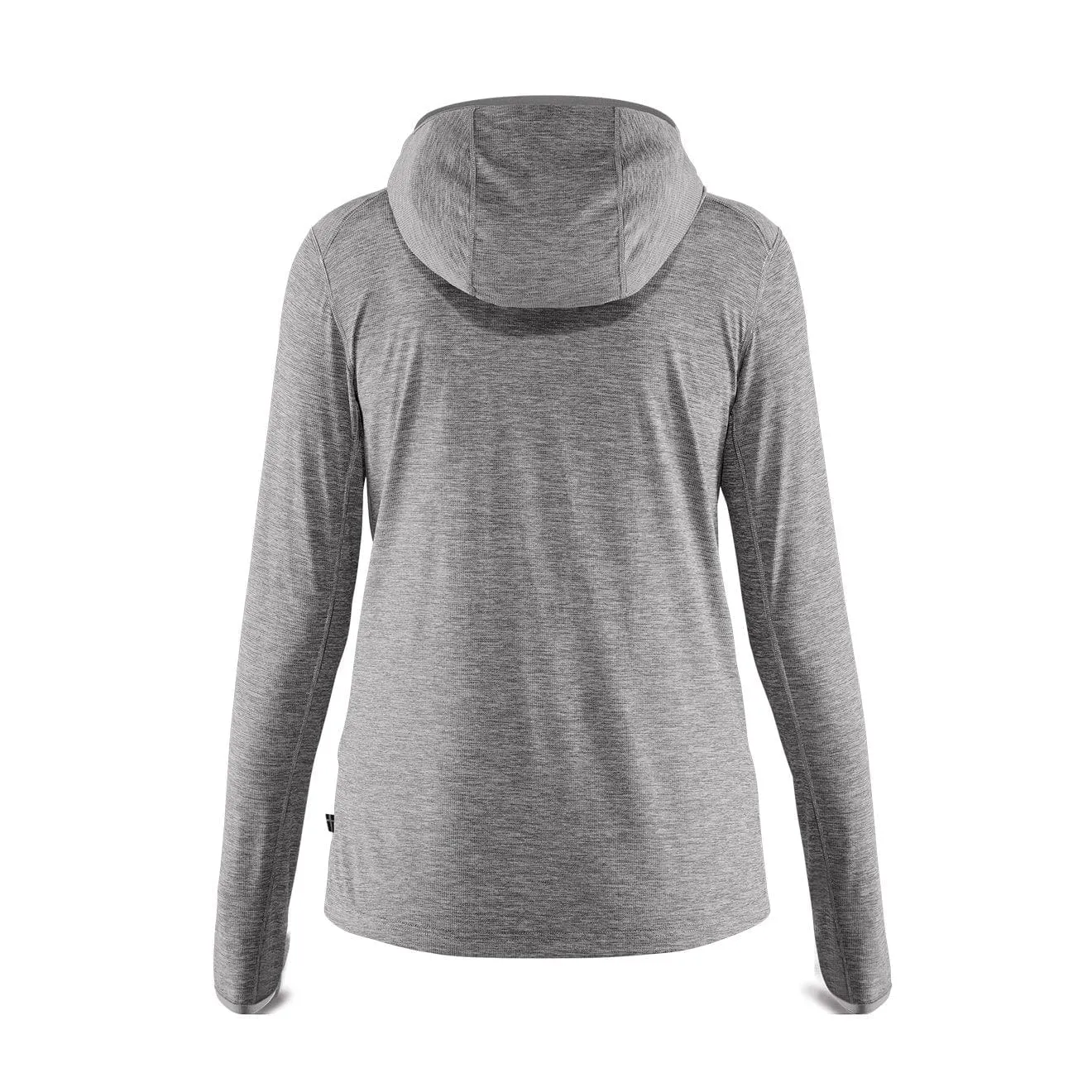 Fjallraven Womens Abisko Sun-Hoodie LS Hooded T-Shirt Shark Grey